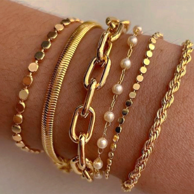 Vintage Boheemse Armbandenset