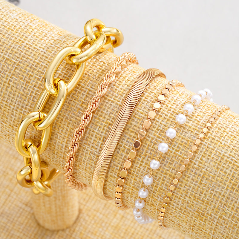 Vintage Boheemse Armbandenset