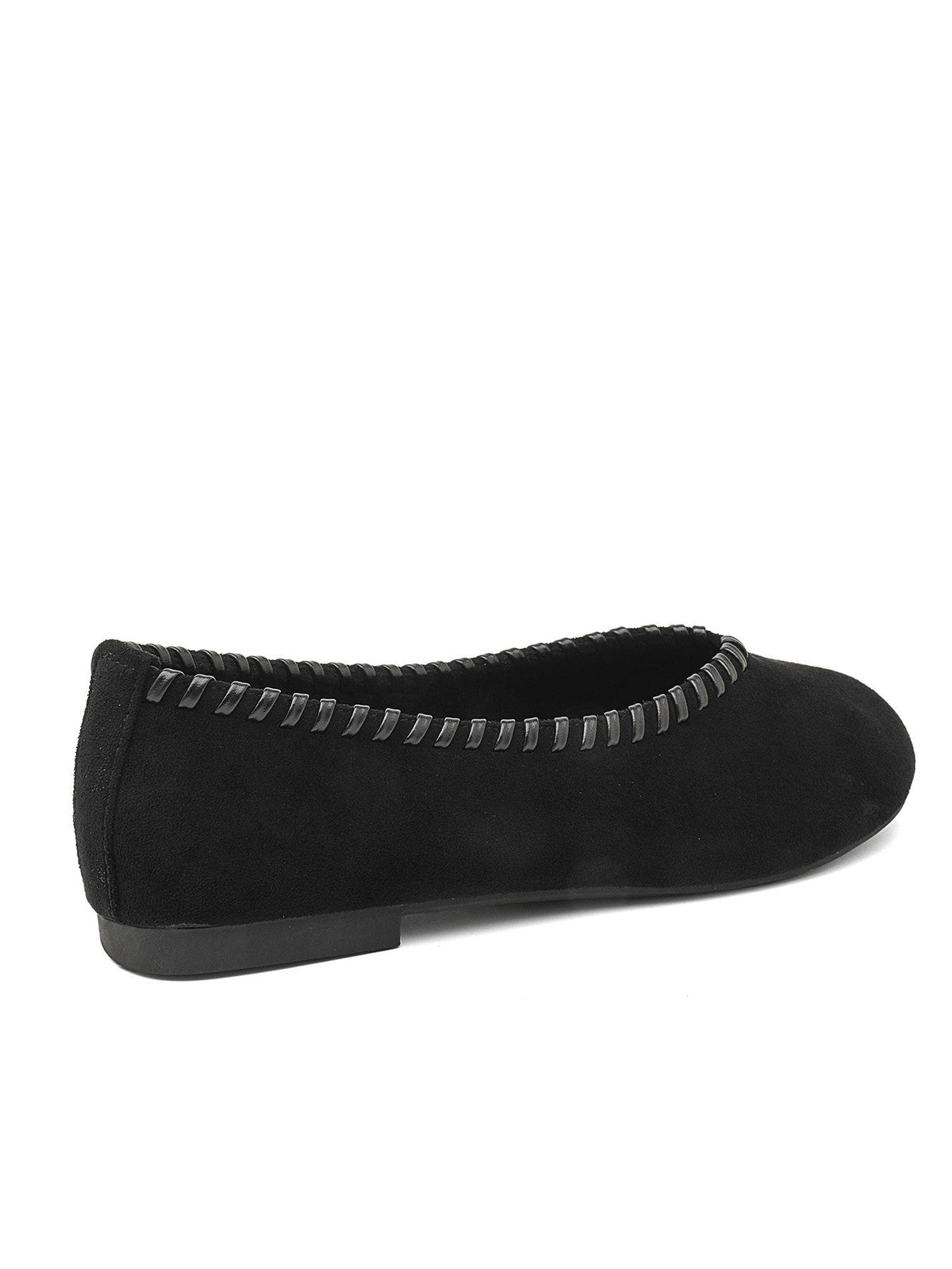 Stitched Black Loafers