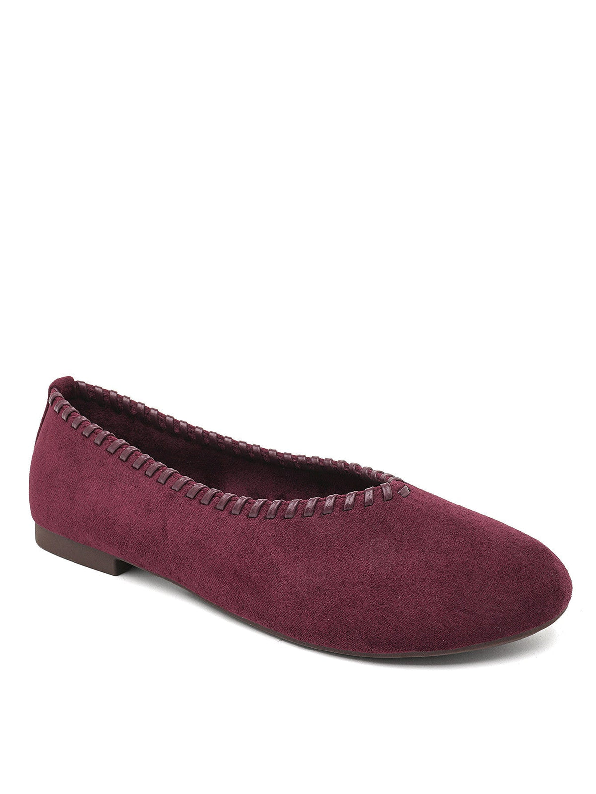 Stitched Bordeaux Loafers