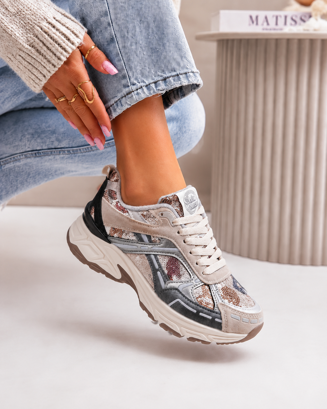 Celina Khaki Sneaker