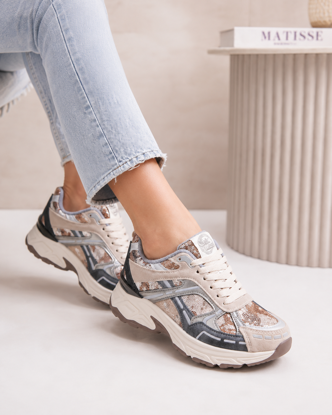 Celina Khaki Sneaker