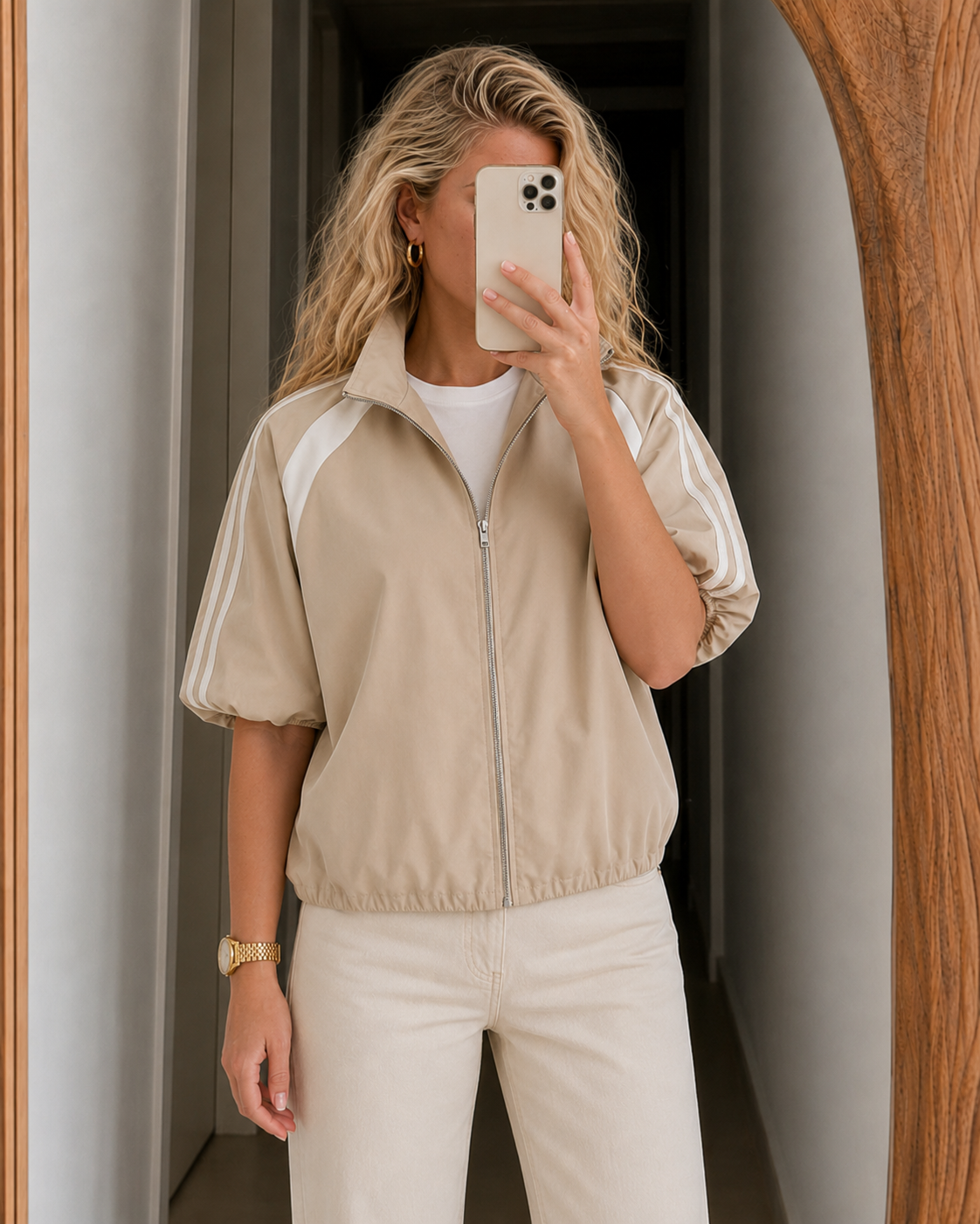 Cropped Bomber Jacket