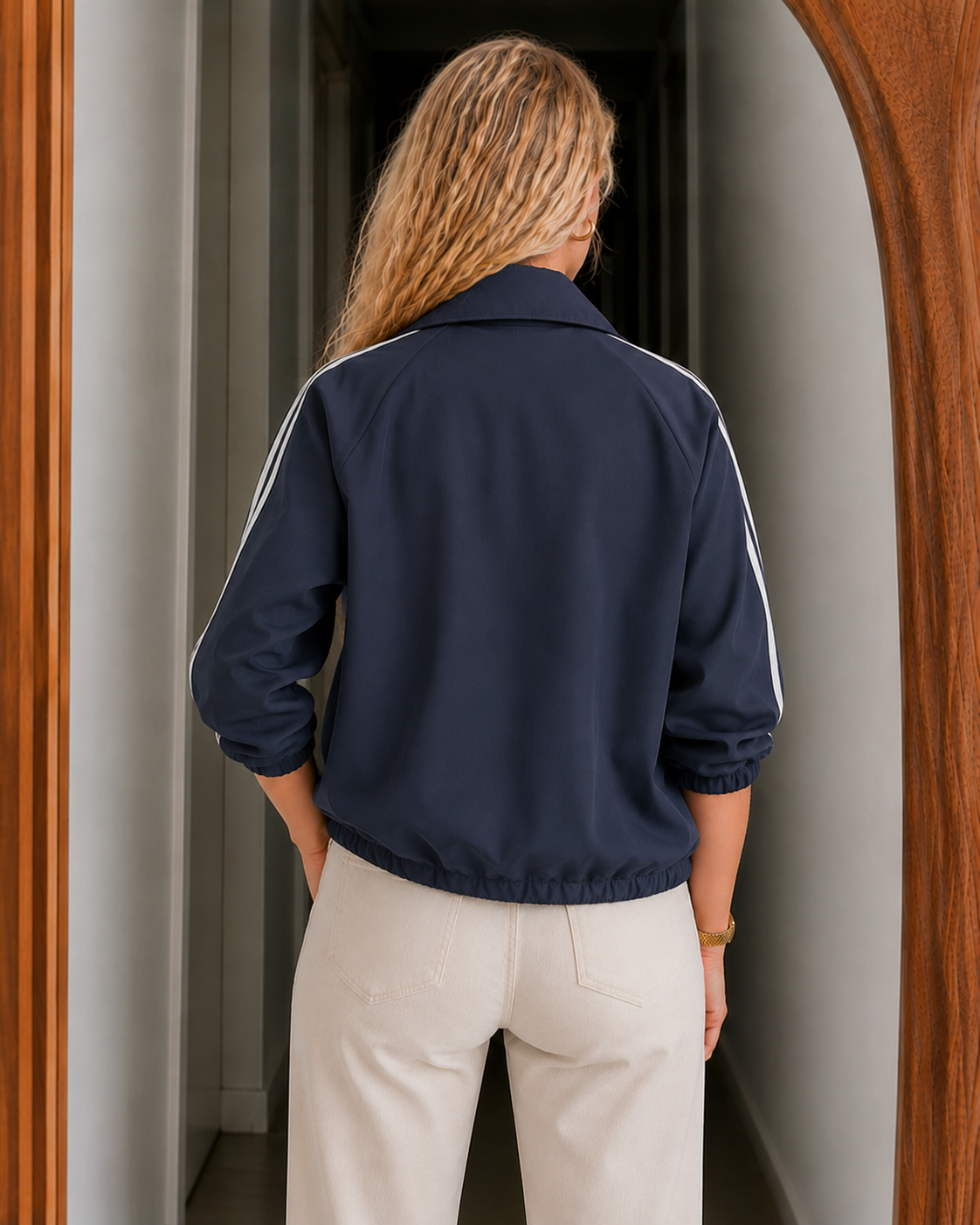 Cropped Bomber Jacket