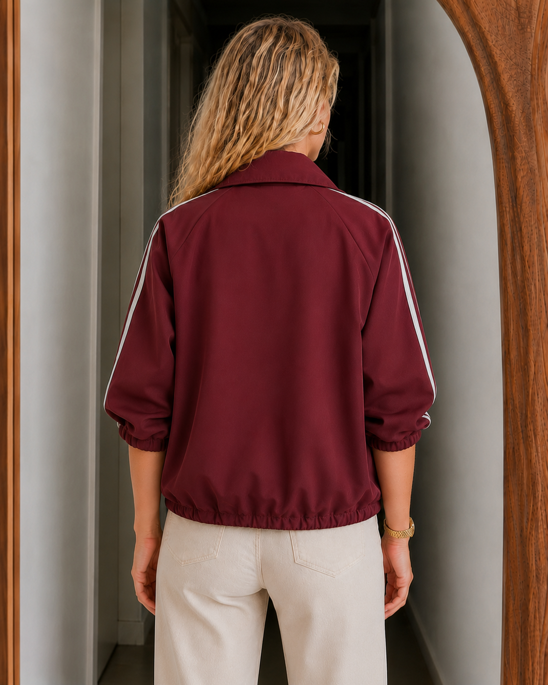Cropped Bomber Jacket