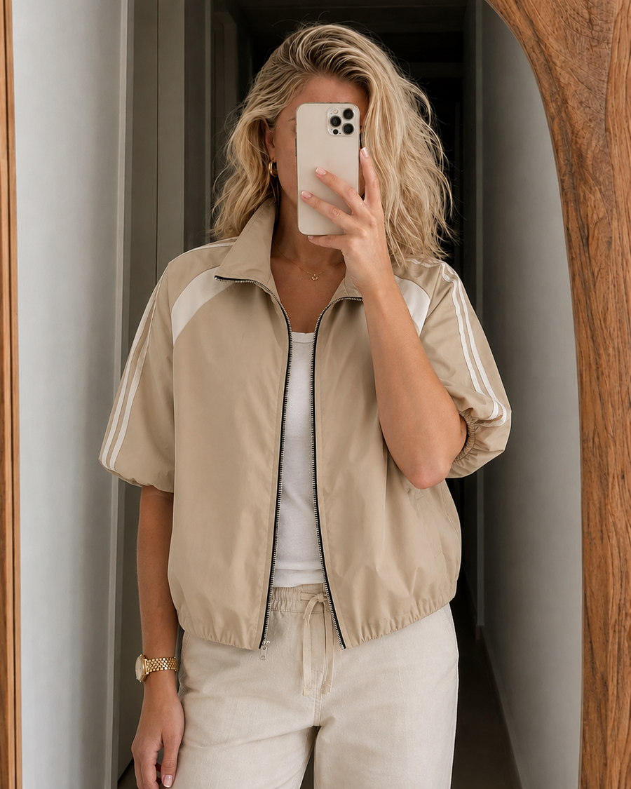 Cropped Bomber Jacket