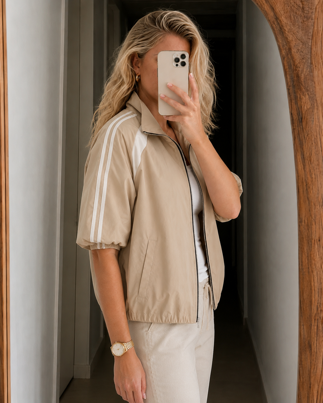 Cropped Bomber Jacket