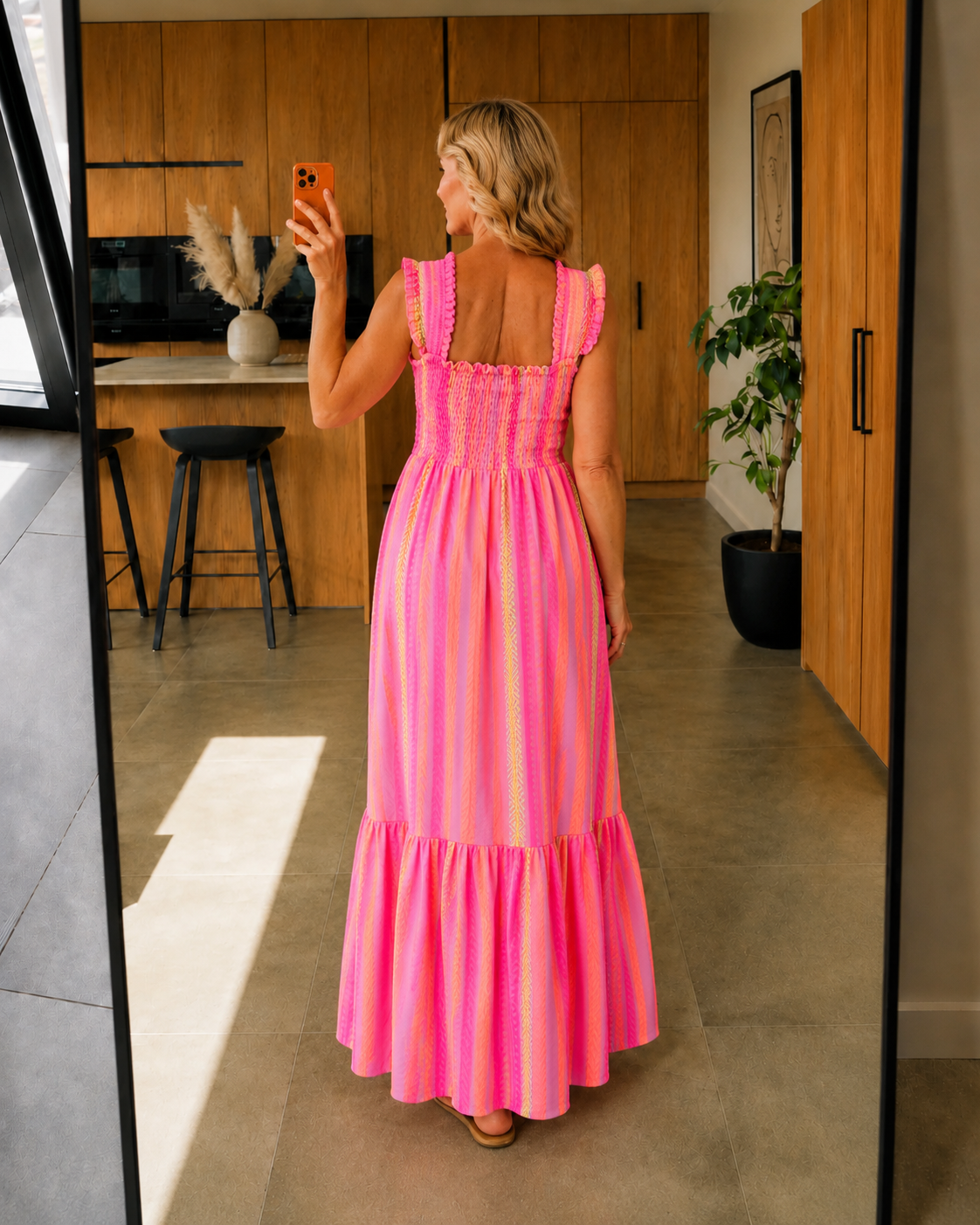 Iris Maxi Dress - Fuchsia