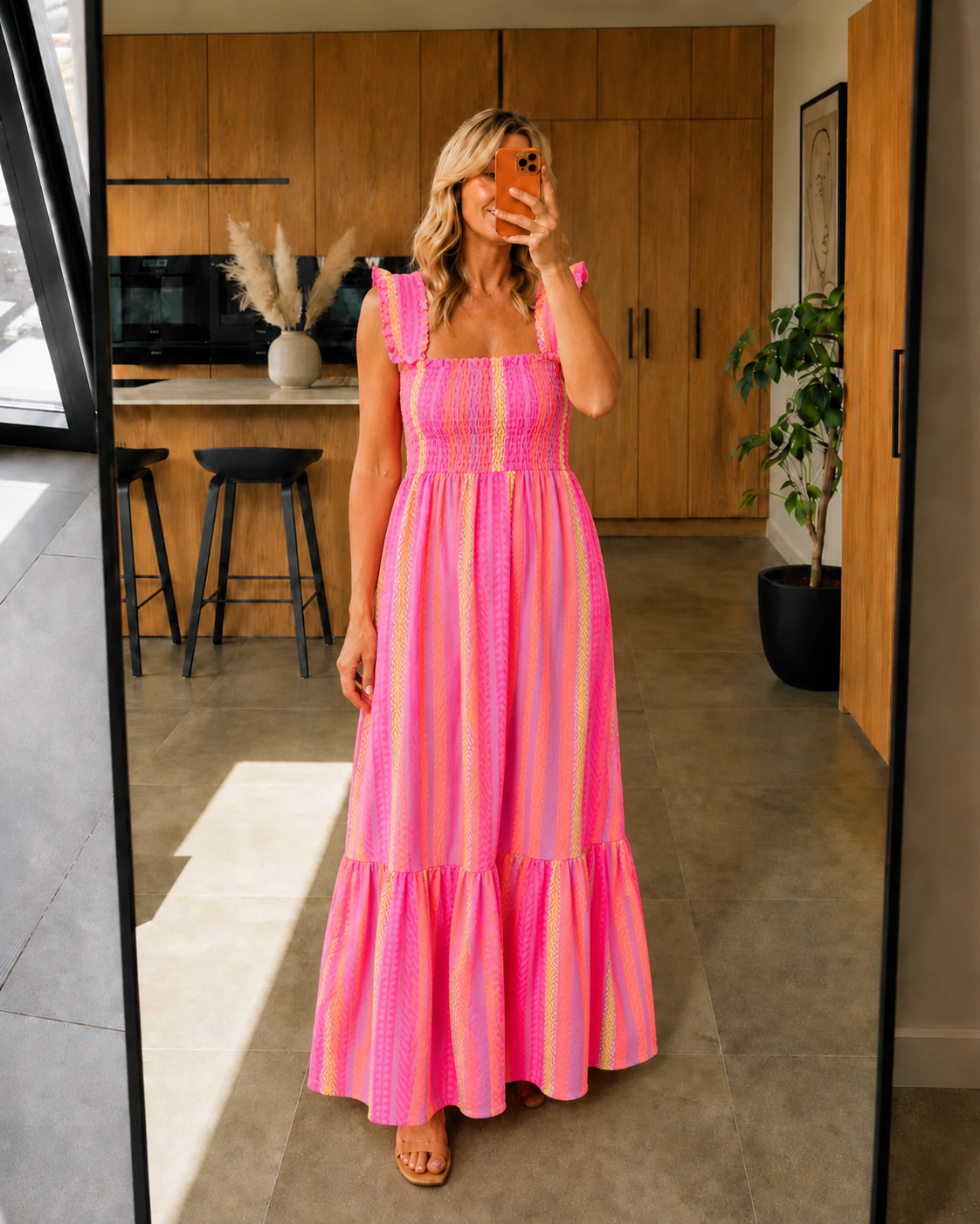 Iris Maxi Dress - Fuchsia