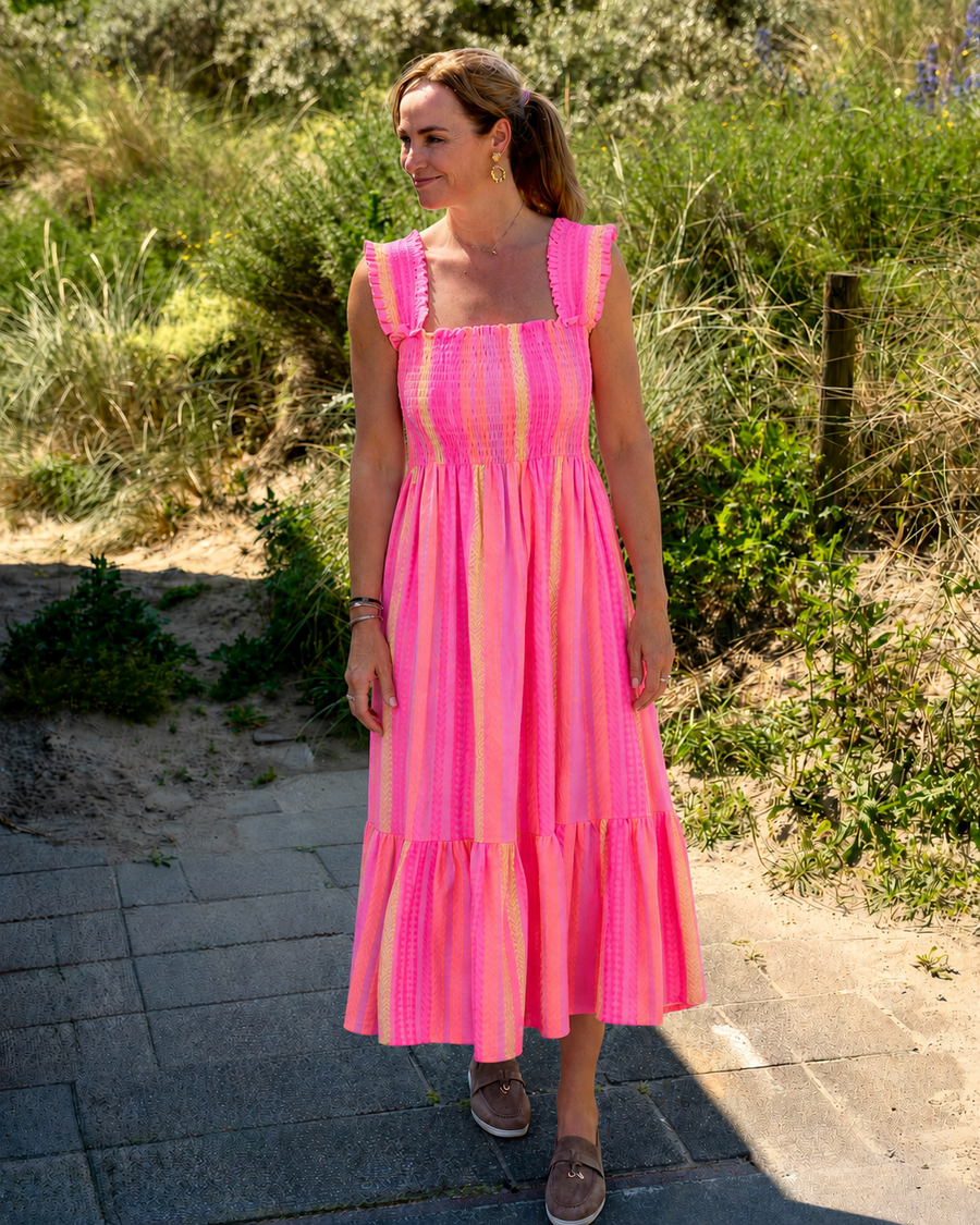 Iris Maxi Dress - Fuchsia