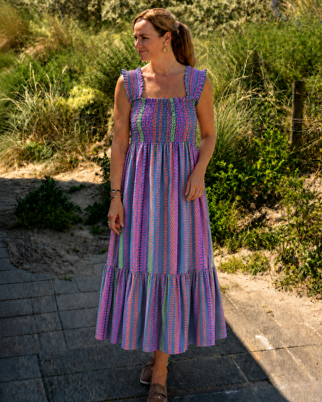 Iris Maxi Dress - Blue