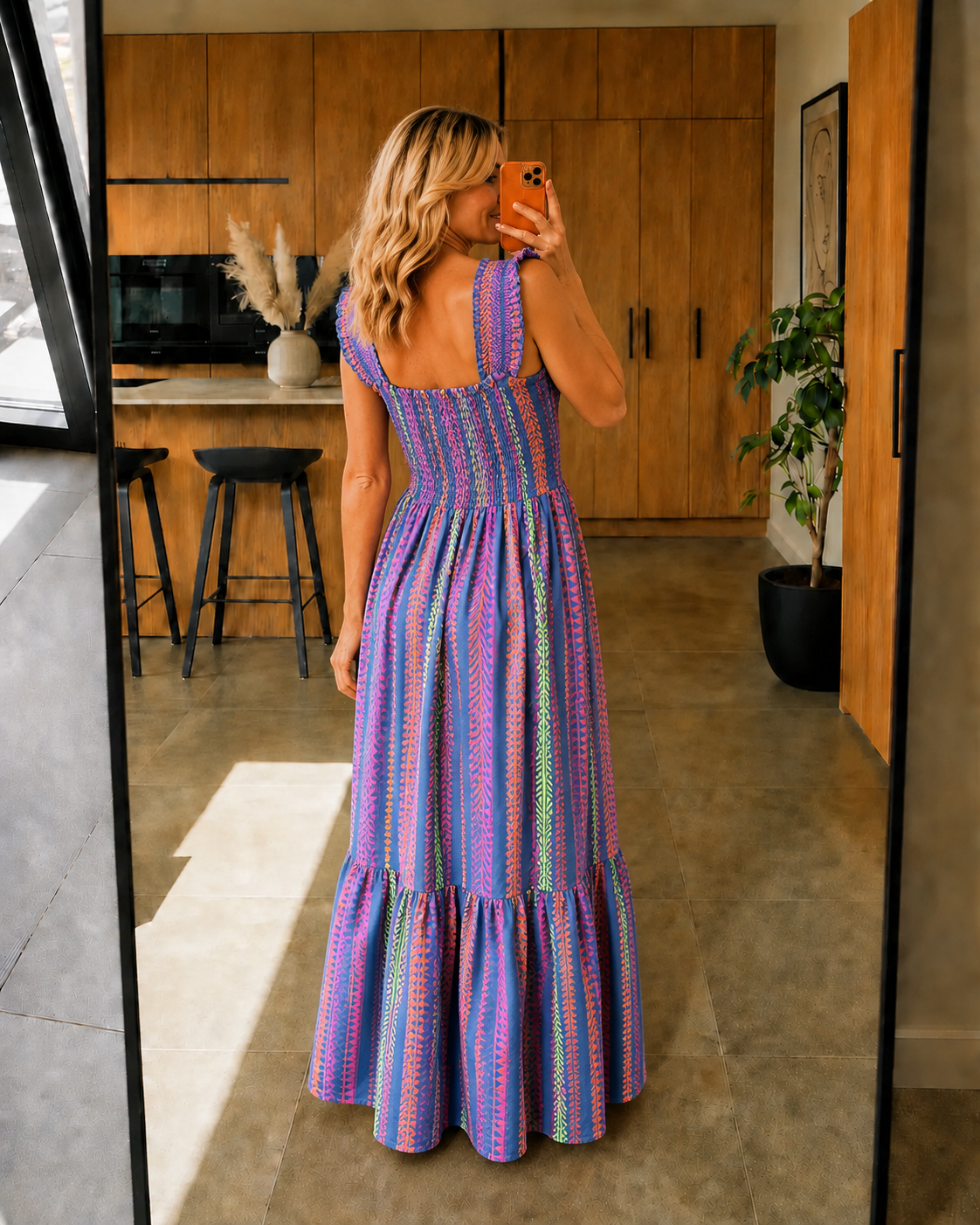 Iris Maxi Dress - Blue