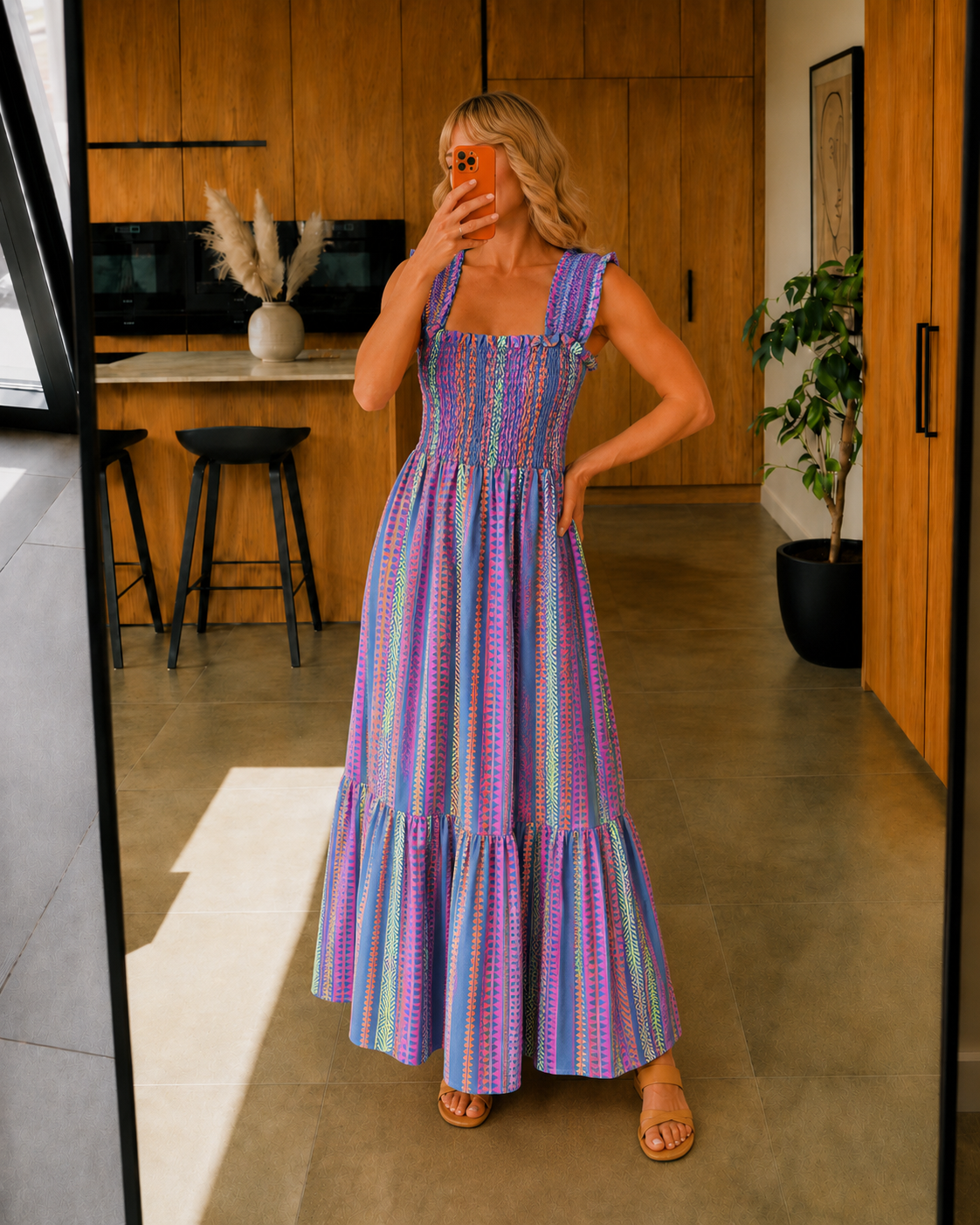 Iris Maxi Dress - Blue