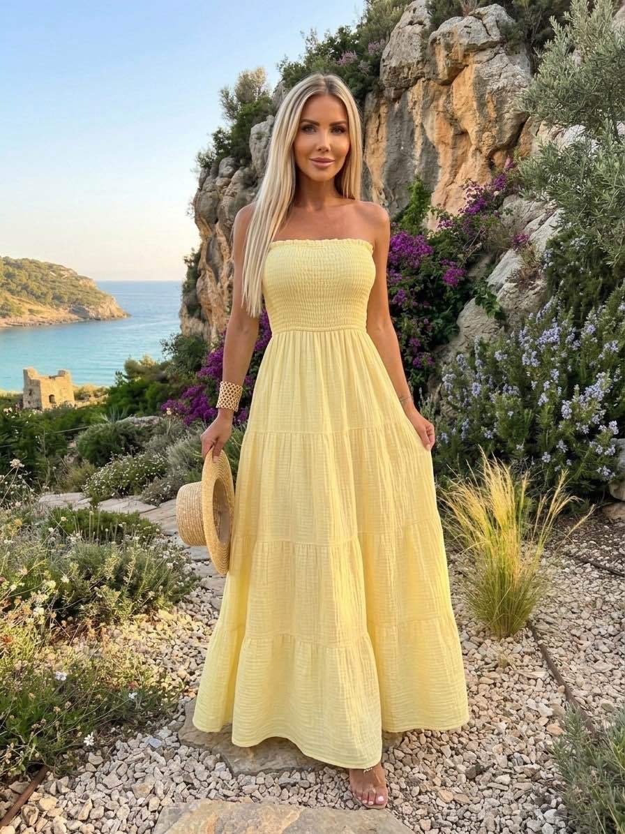 Strapless Maxi Dress