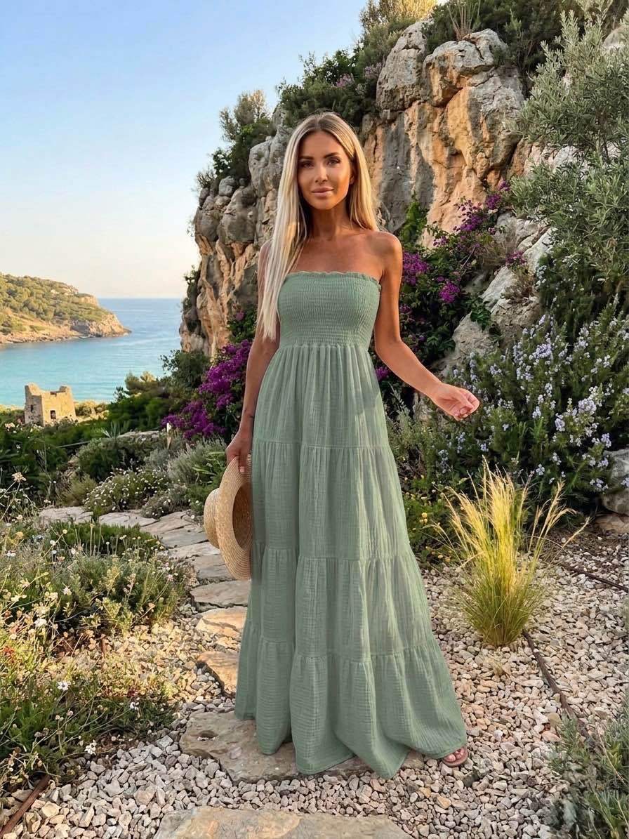 Strapless Maxi Dress