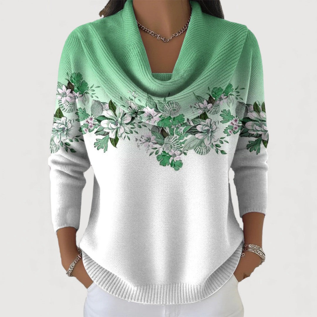 Van Elst Mode® | Elegante bloemen trui